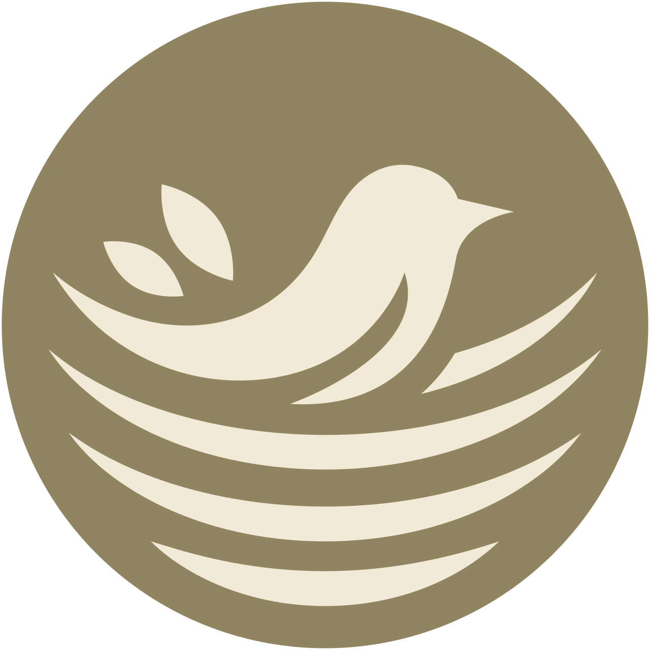 Aviary Collective — bird in nest emblem